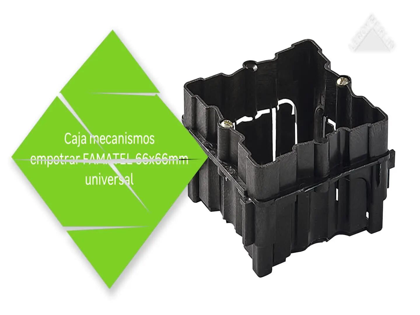 Caja mecanismos empotrar FAMATEL 66x66 mm universal - 2