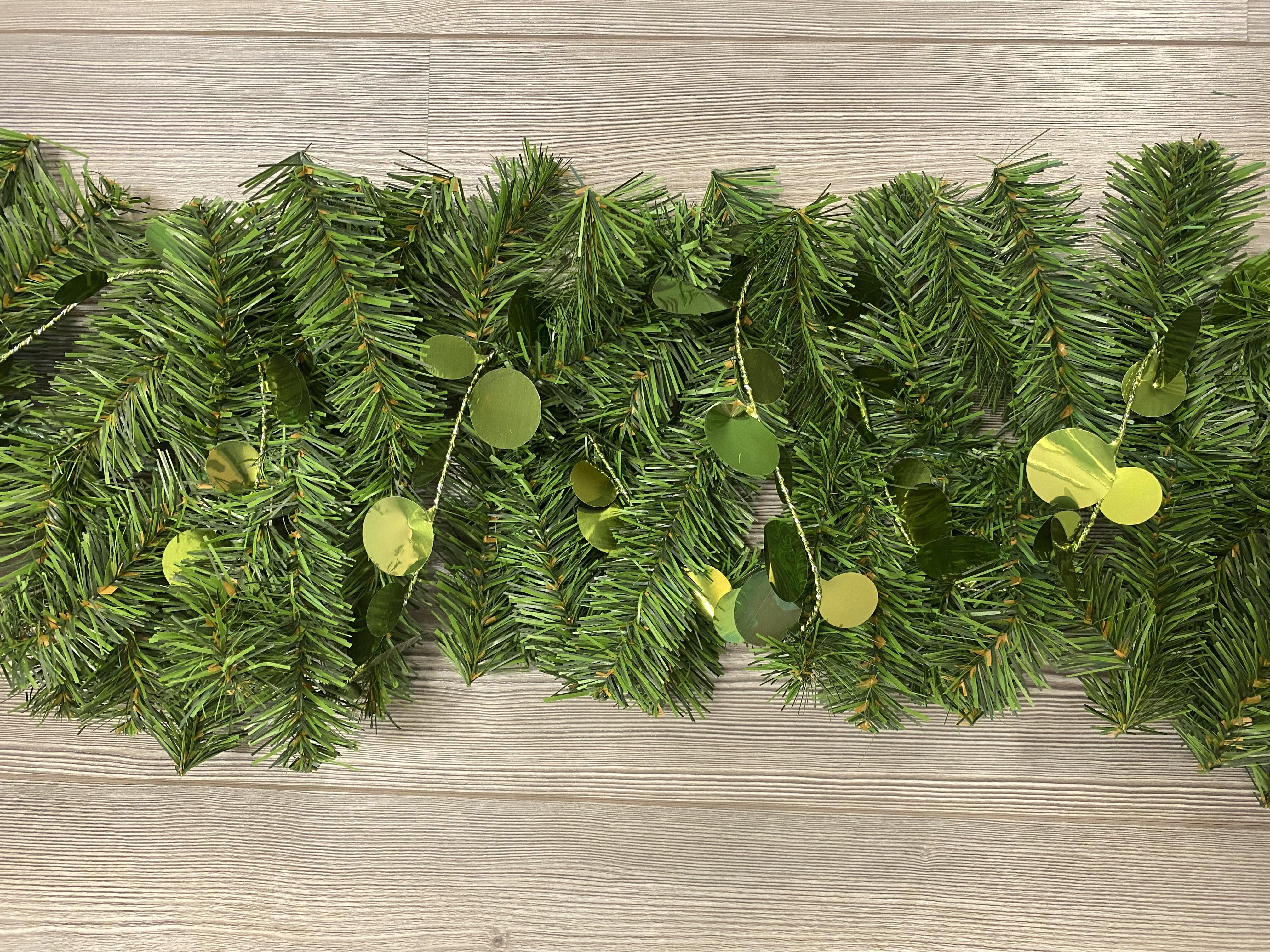 Ghirlanda decorativa natalizia natalizia ramo di pino verde L 200 cm - 5