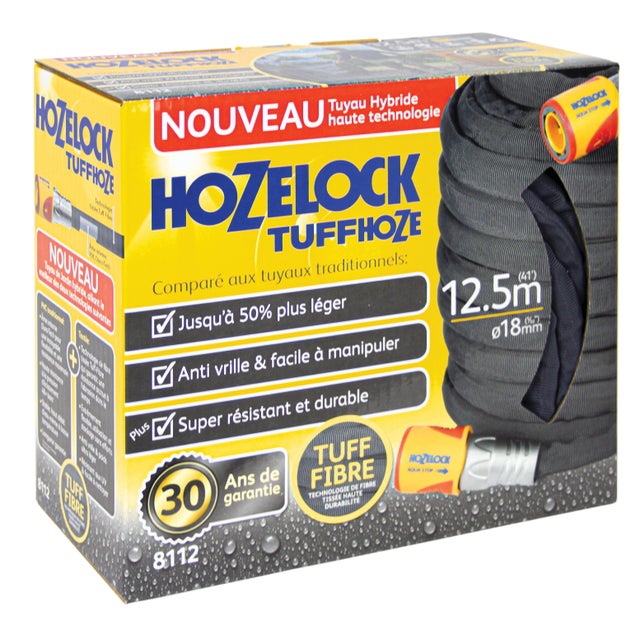 Tuyau d'arrosage HOZELOCK Tuffhoze L.12.5 m Diam.18 mm