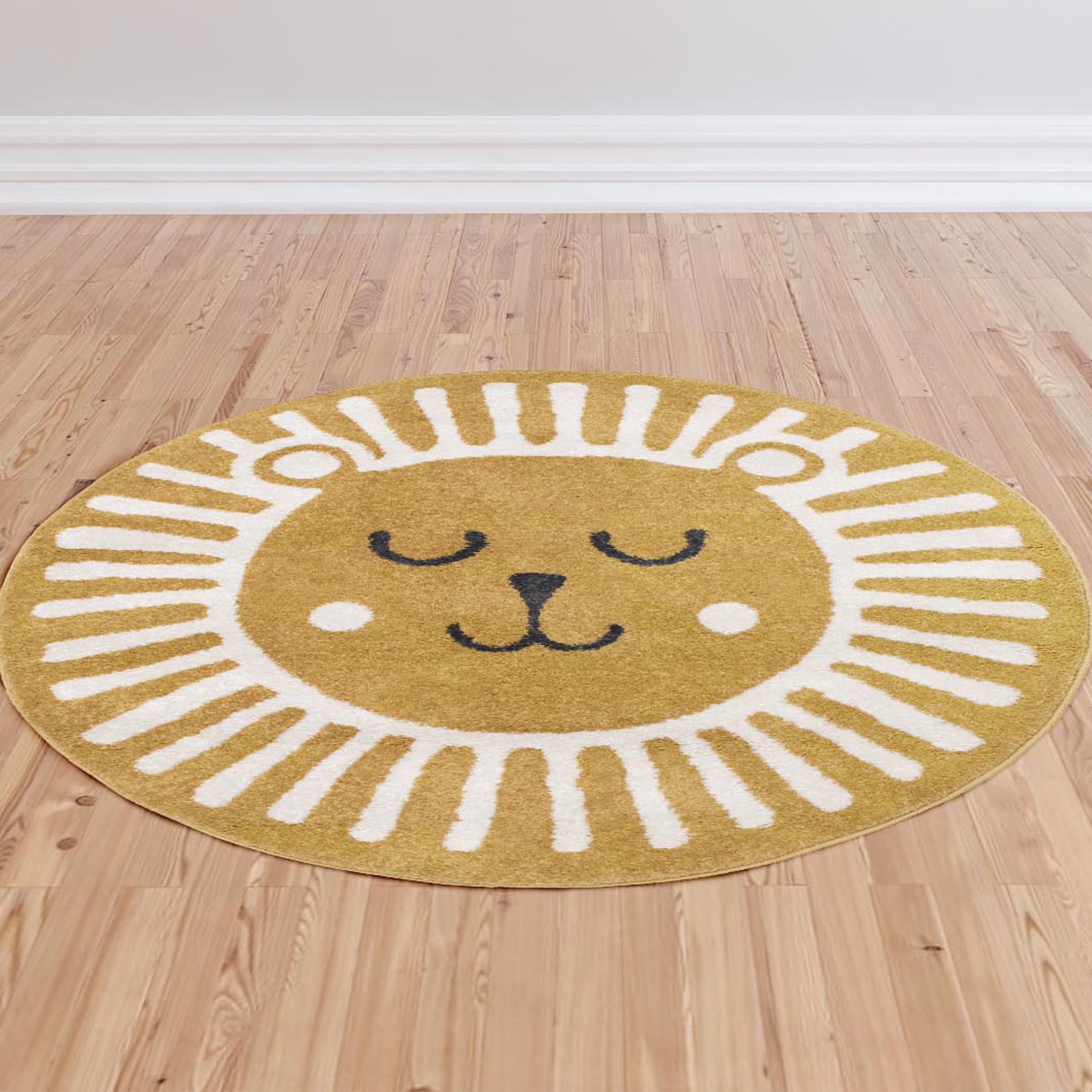 Tapis intérieur rond enfant Lion - 2