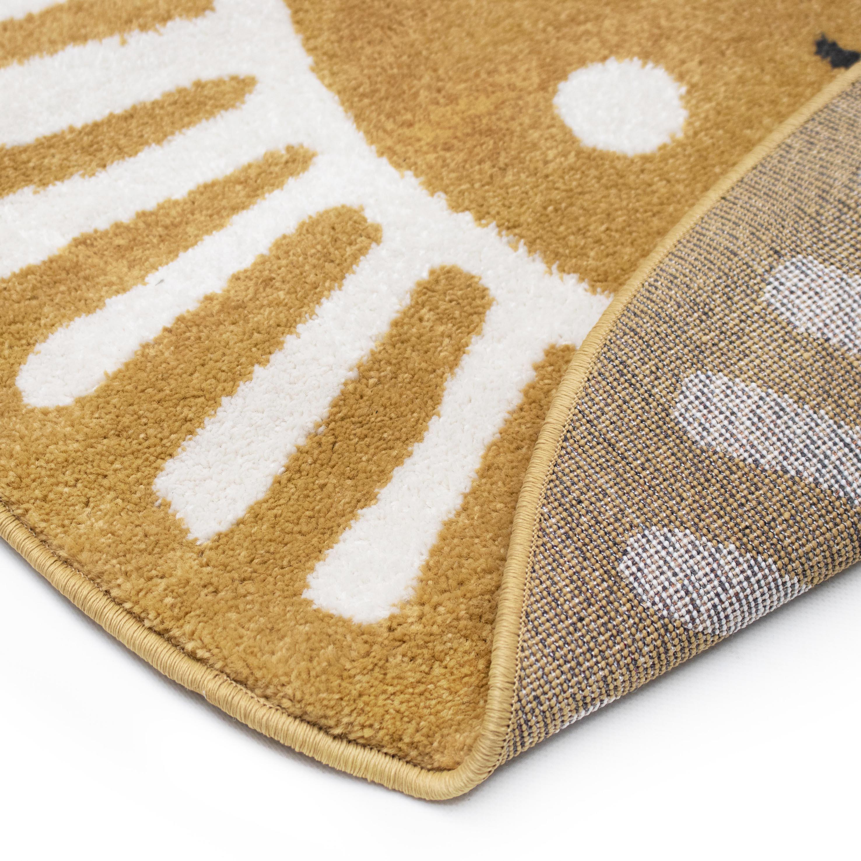 Tapis intérieur rond enfant Lion - 5