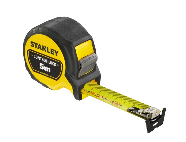 Mètre ruban acier et caoutchouc Control-Lock STANLEY 5 m