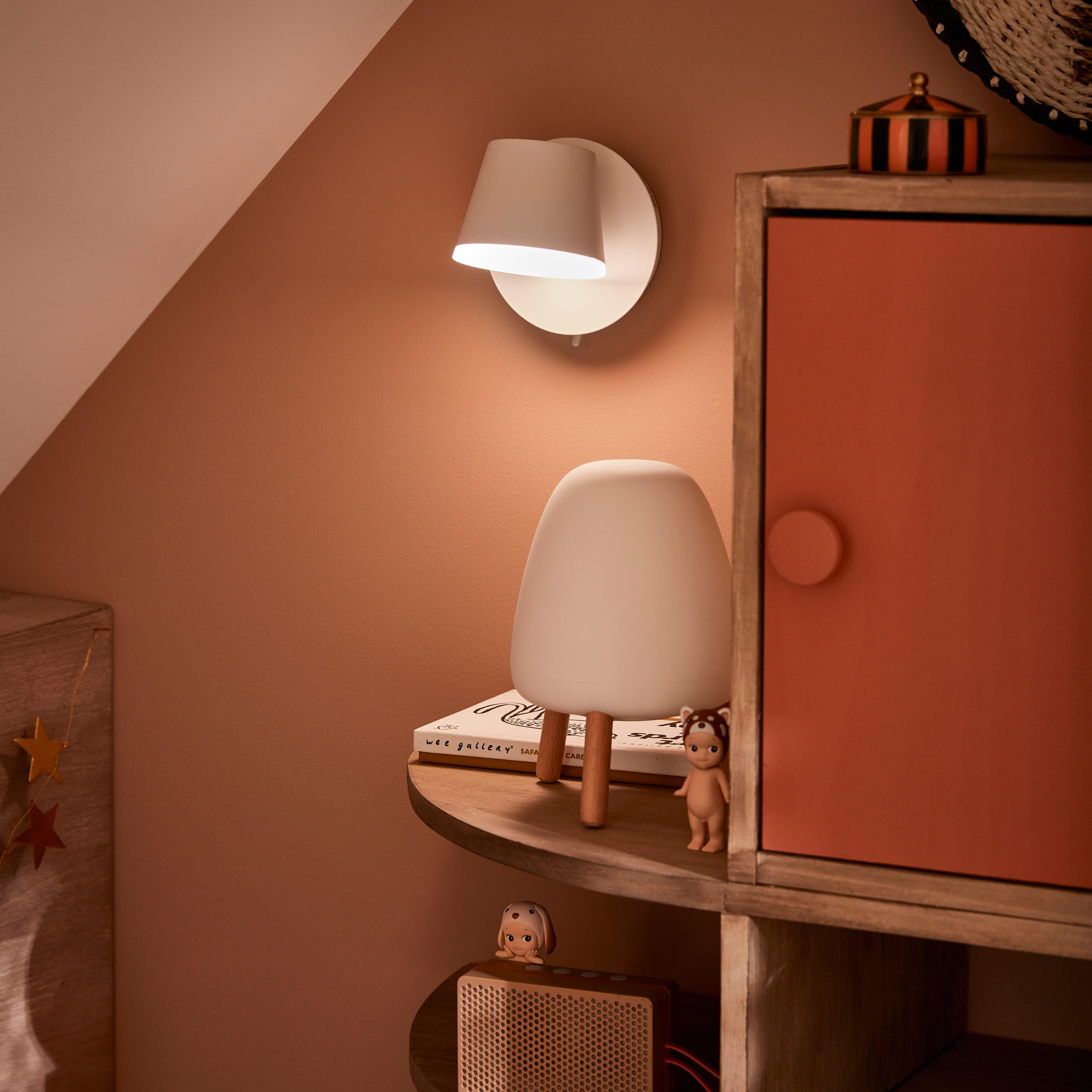 Lampe d'extérieur rechargeable Usb rocket 20cm 11 Lumen blanc / bois NEWGARDEN - 3