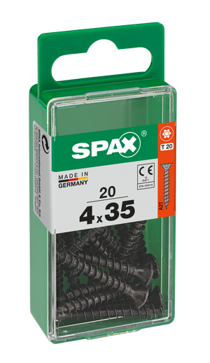 Vite universale LUX-TOOLS testa svasata piana 4x35 mm Pozidriv® 25 pz