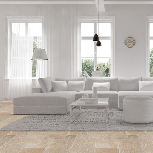travertin sol beige - 1