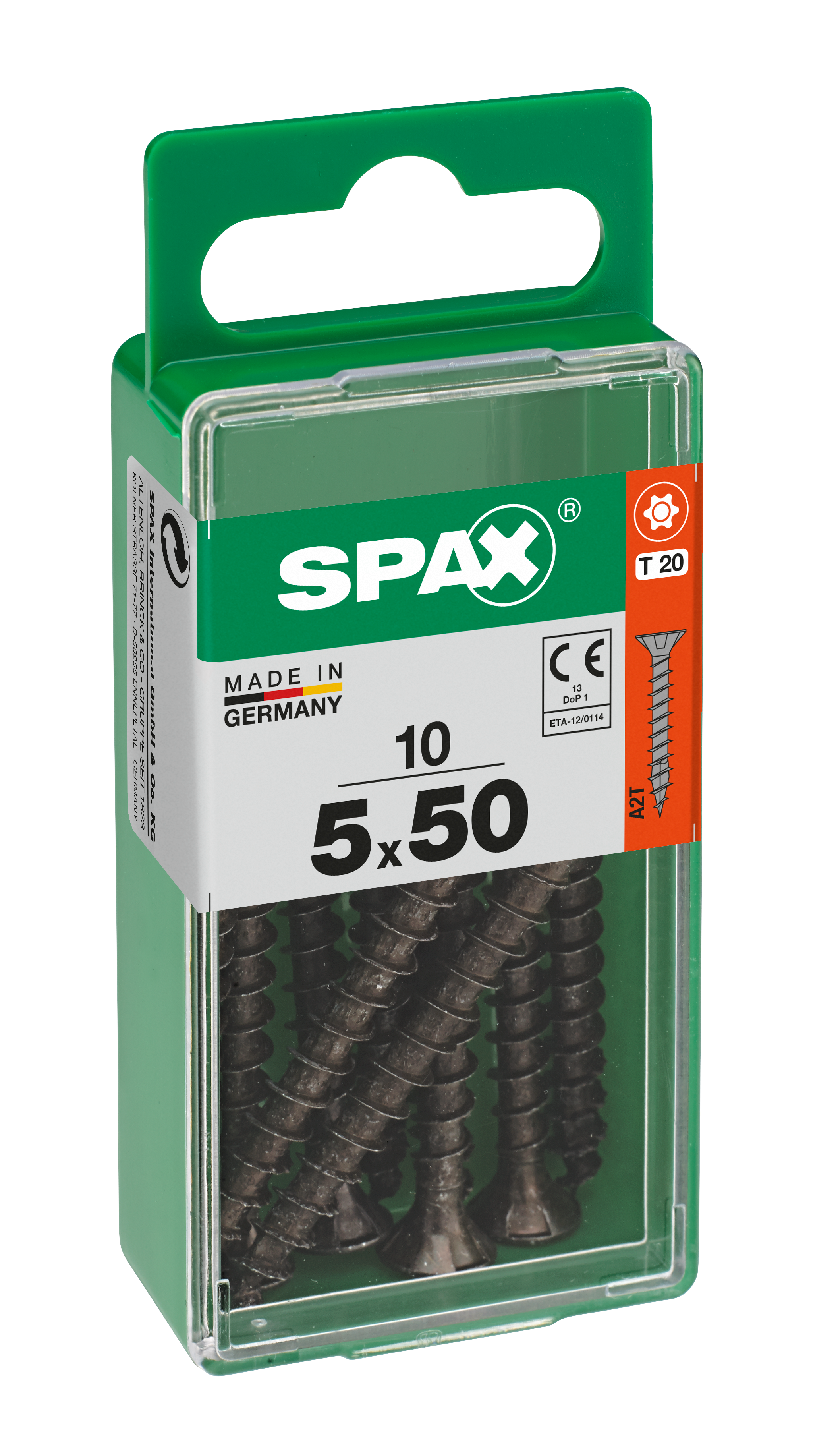 10 Tornillo para madera SPAX T-star+ con cabeza plana avellanada, ø 5 x L. 50 mm - 3