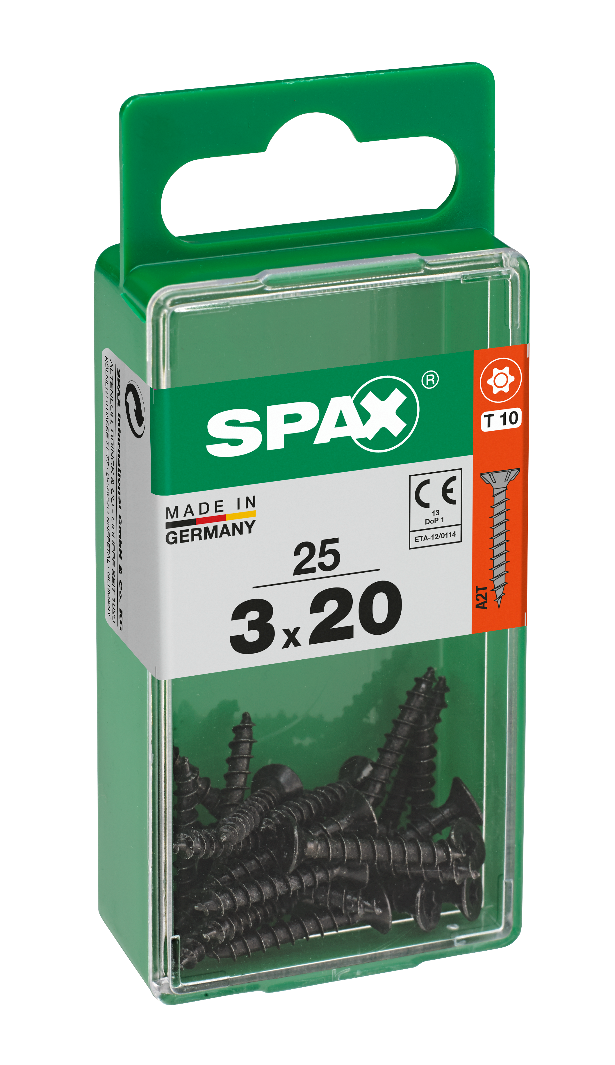 Vite SPAX testa svasata T10 in acciaio zincato Ø3XL20 mm, 25 pezzi - 2