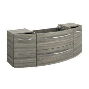 Meuble sous-vasque 2p/2t l.129 x H.48 x P.48 cm effet gris florentin Image