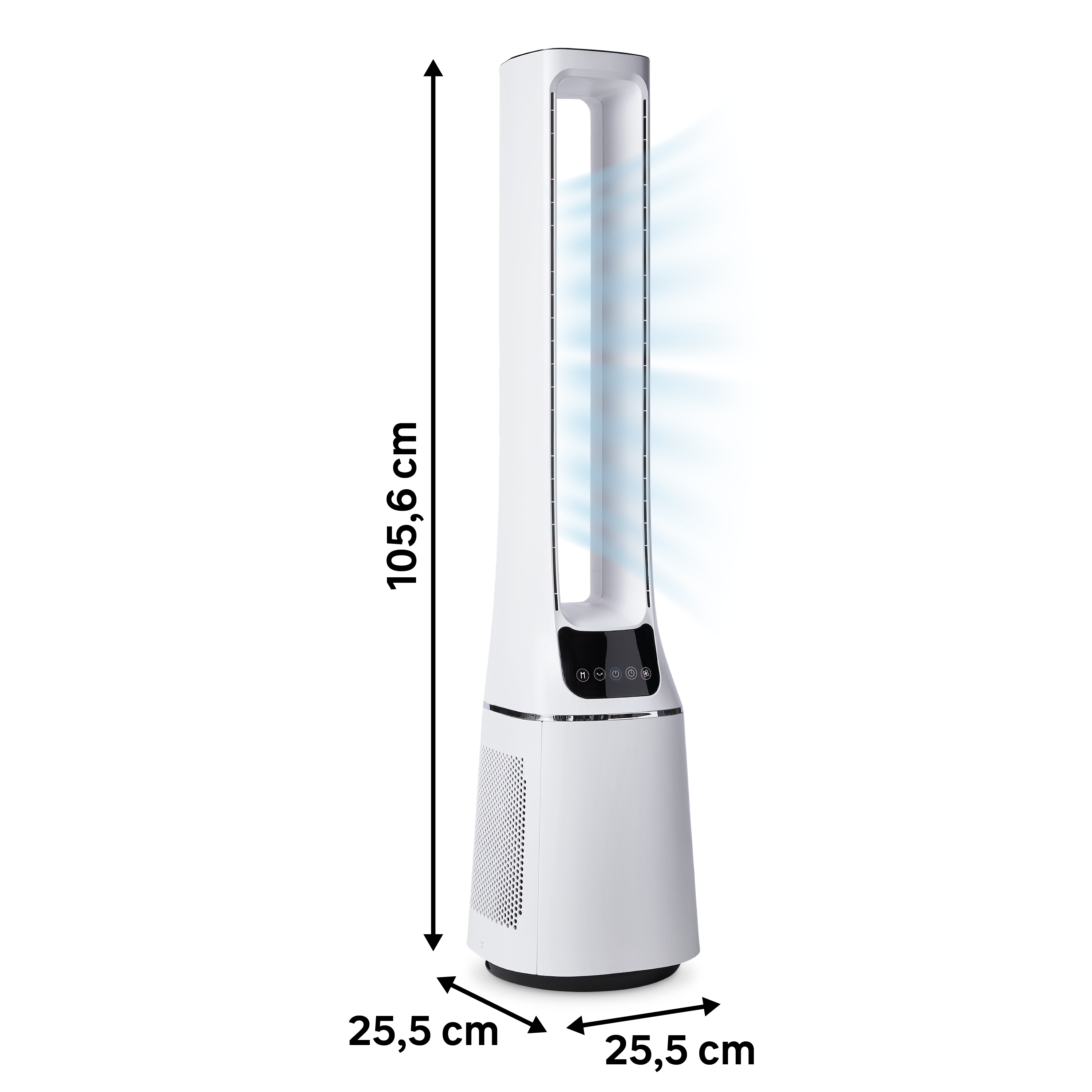 Torre ventiladora e purficadora de ar Equation Bladeless 33W - 8