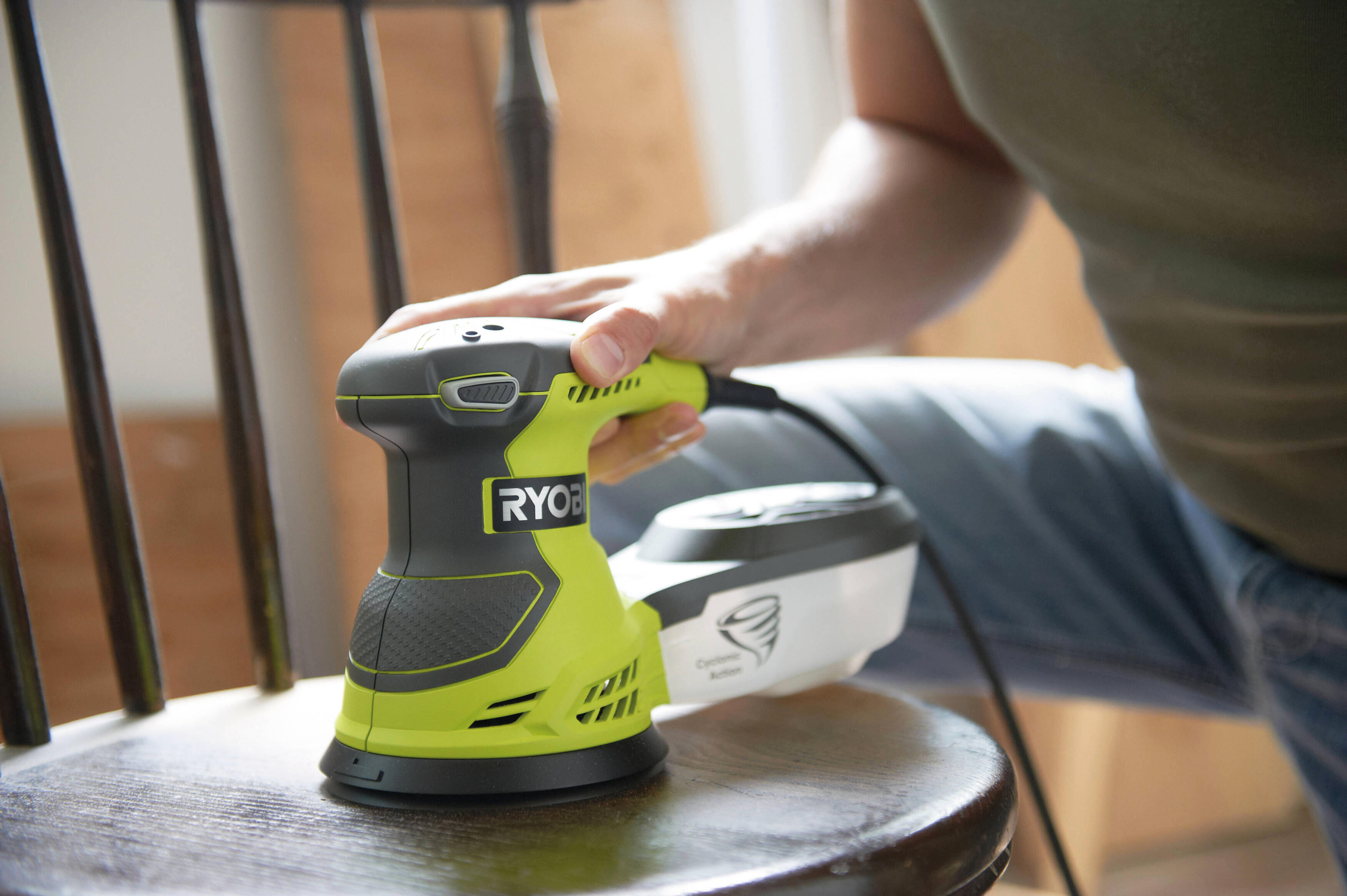 Ponceuse excentrique filaire RYOBI Ros300j, 300 W - 3