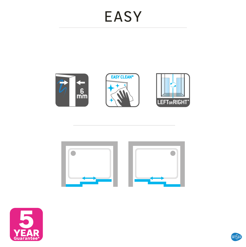 Szkło drzwi przesuwnych Easy 100 X 190 Sensea - 34