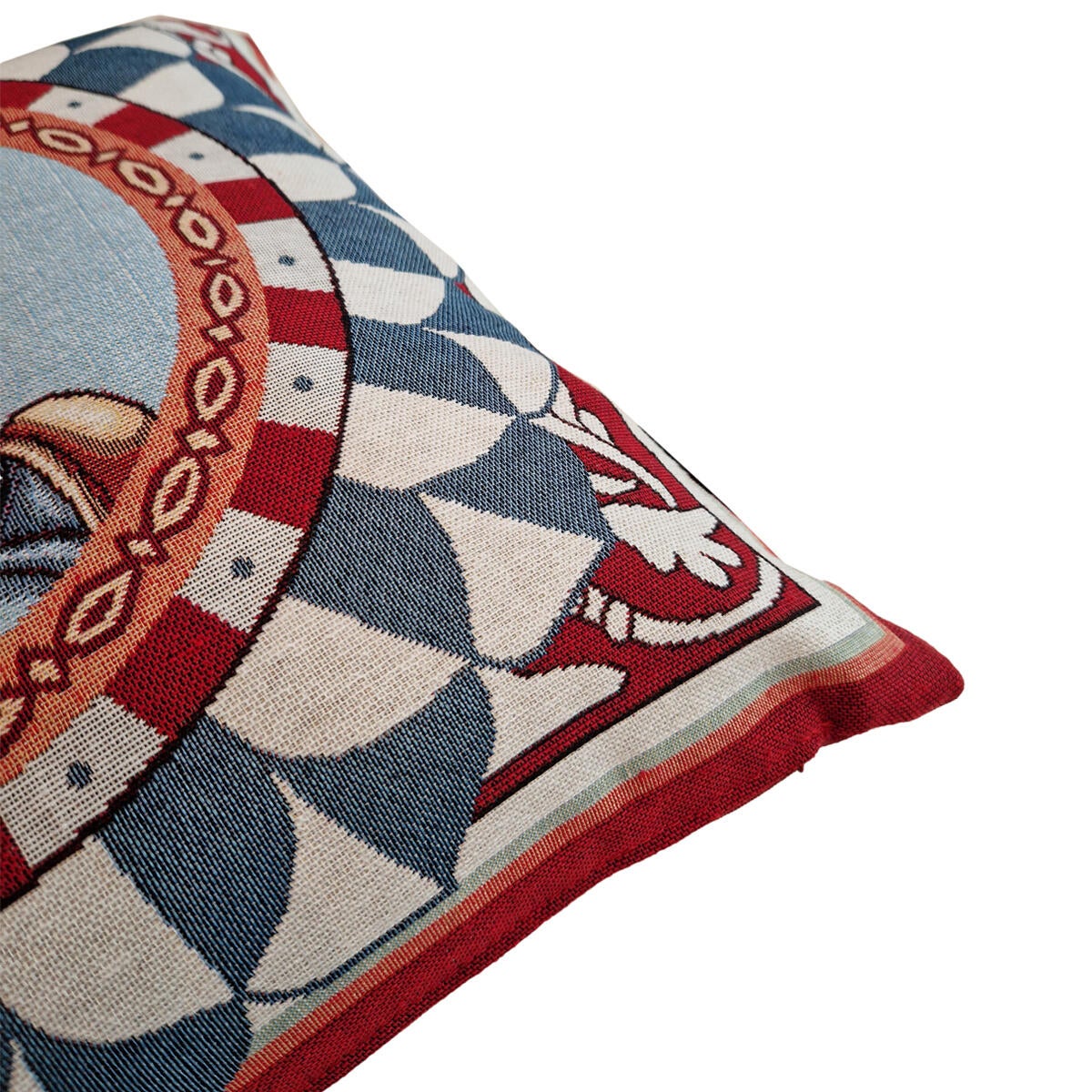 Cuscino Guerriero disegno rosso e blu 45 x 45 cm - 4