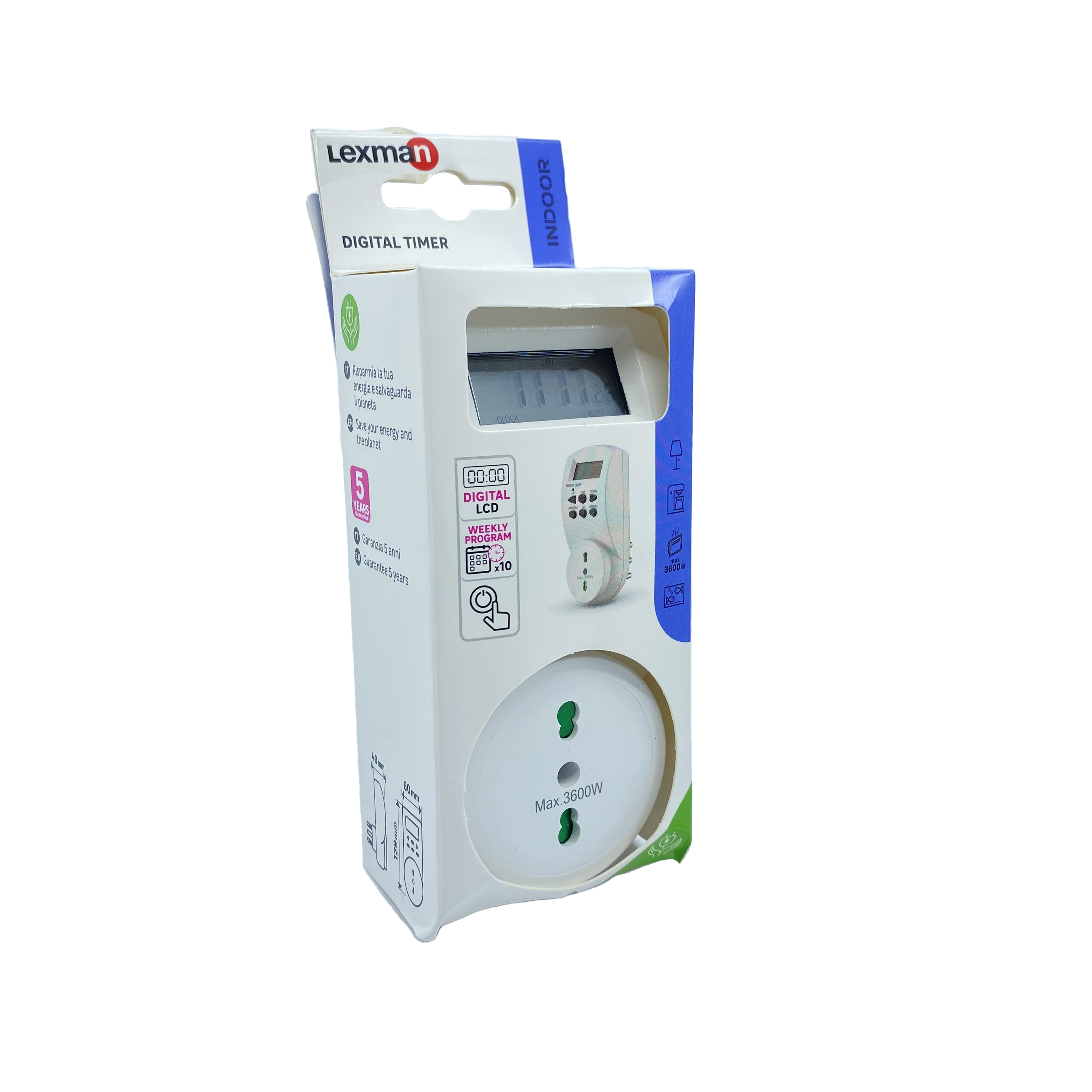 Timer da presa LEXMAN digitale - 10