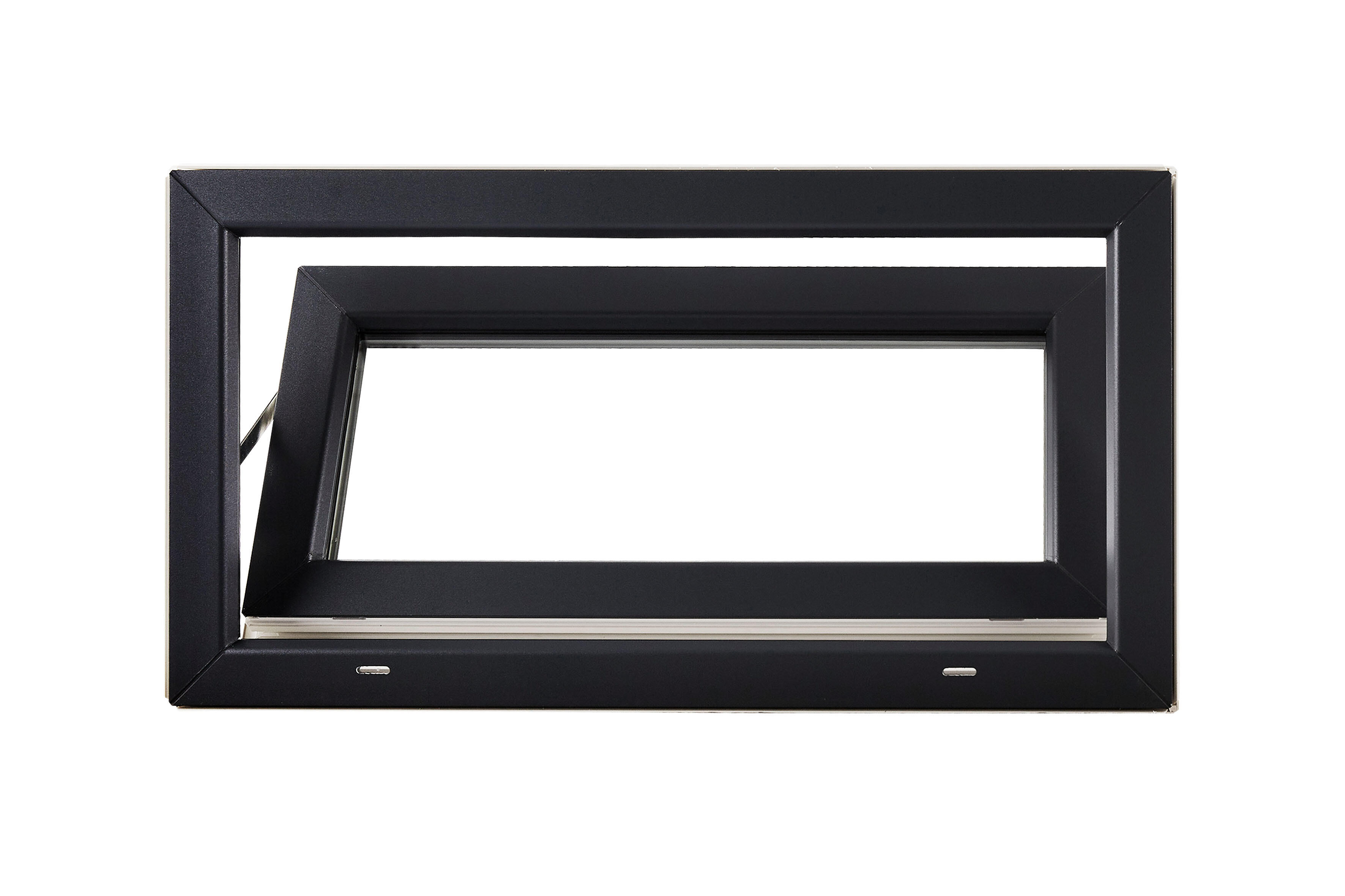 Fenêtre PVC H.45 X L.100 cm abattant 1 vantail  anthracite - 2