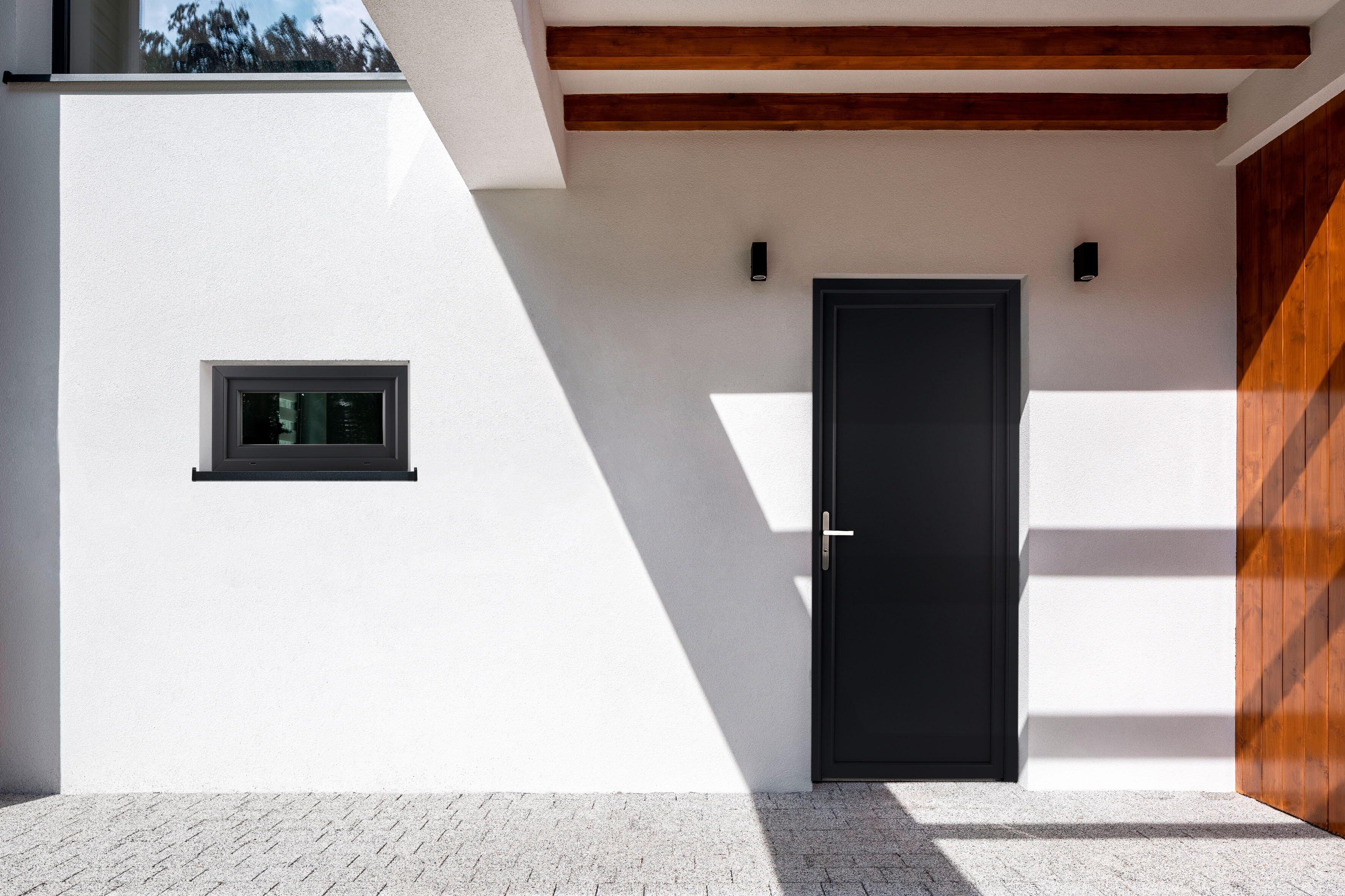 Fenêtre PVC H.45 X L.100 cm abattant 1 vantail  anthracite - 6