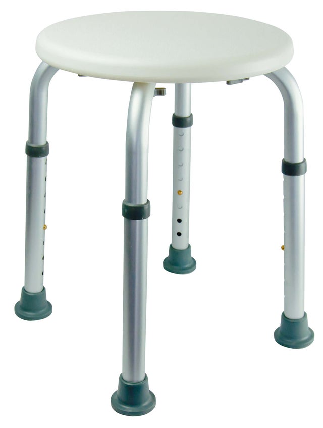 Tabouret de douche rond réglable