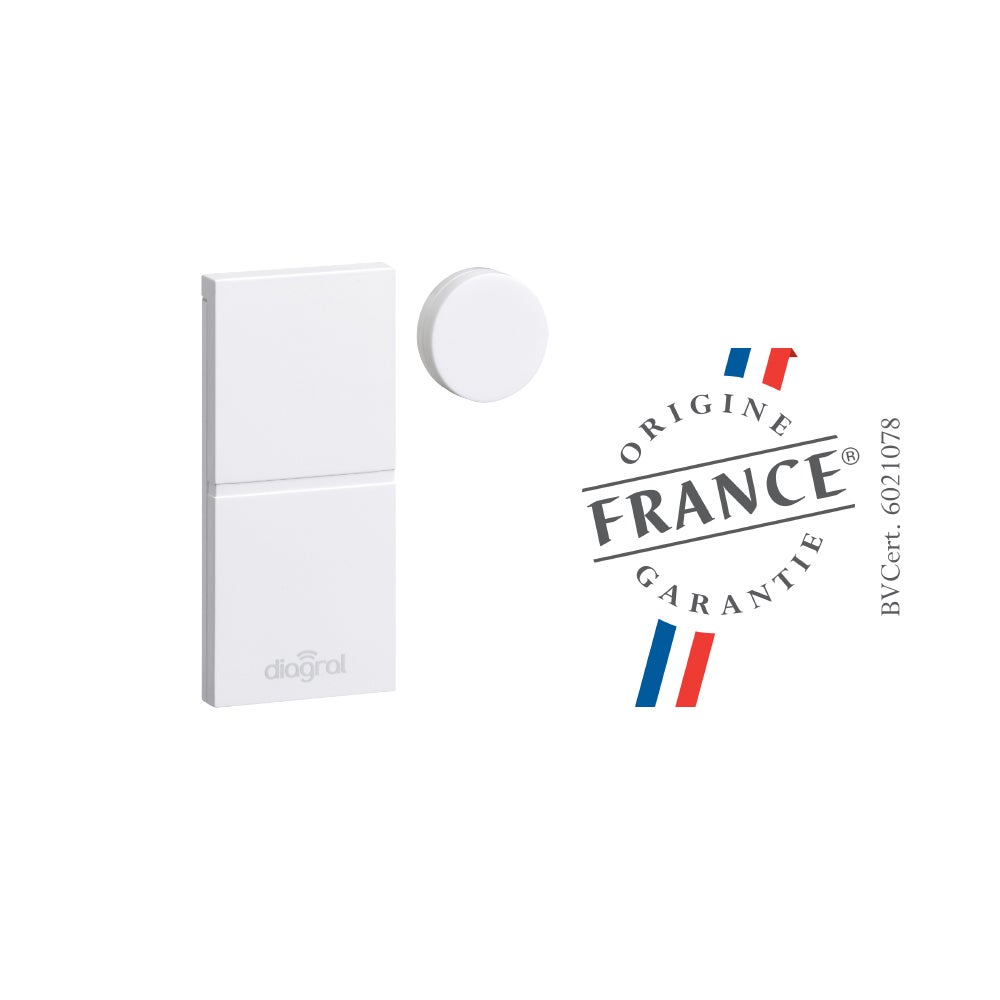 Détecteur d'ouverture miniature blanc DIAG39APX, DIAGRAL - 5