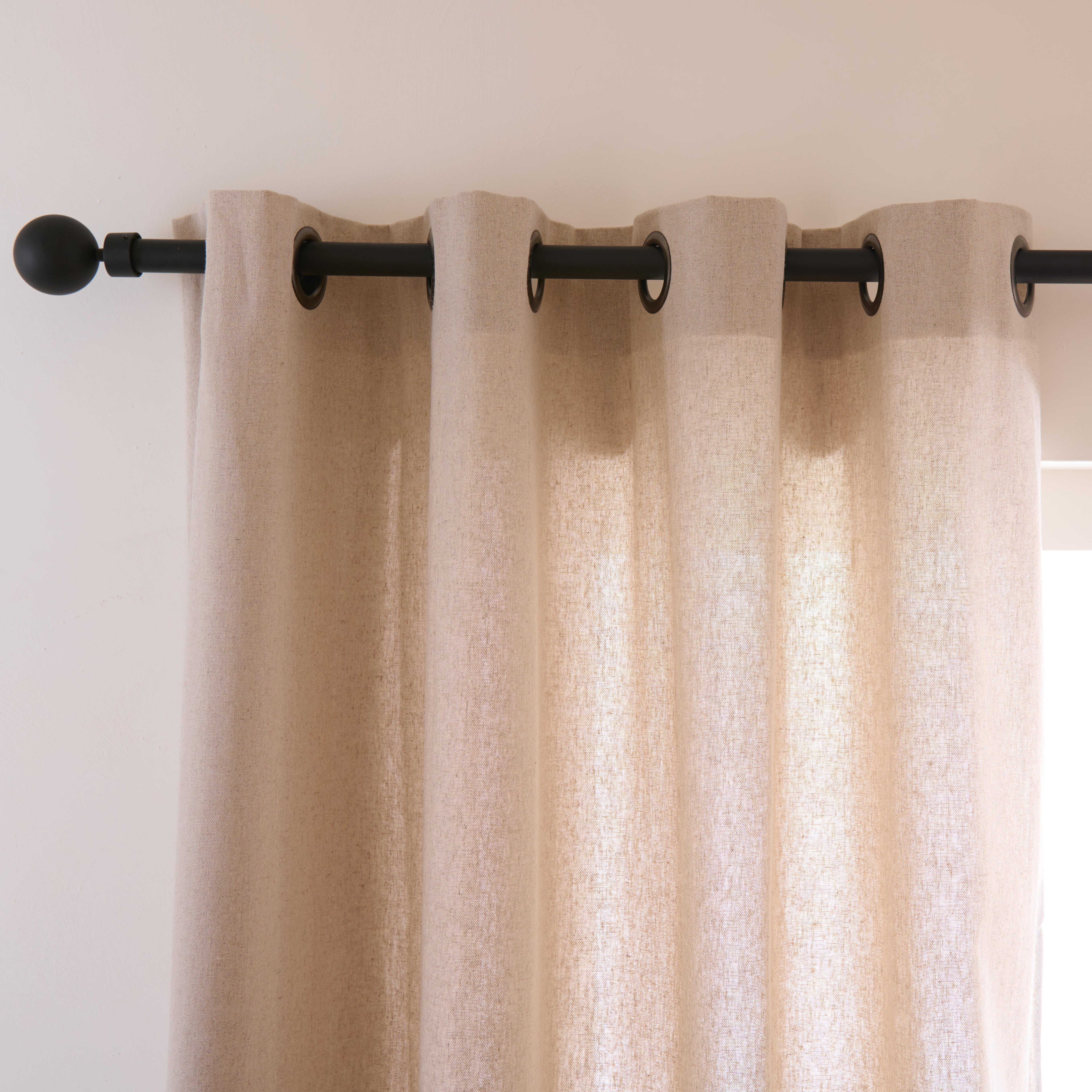 Rideau tamisant, Metis, coton, beige H.260 x l.135 cm - 3