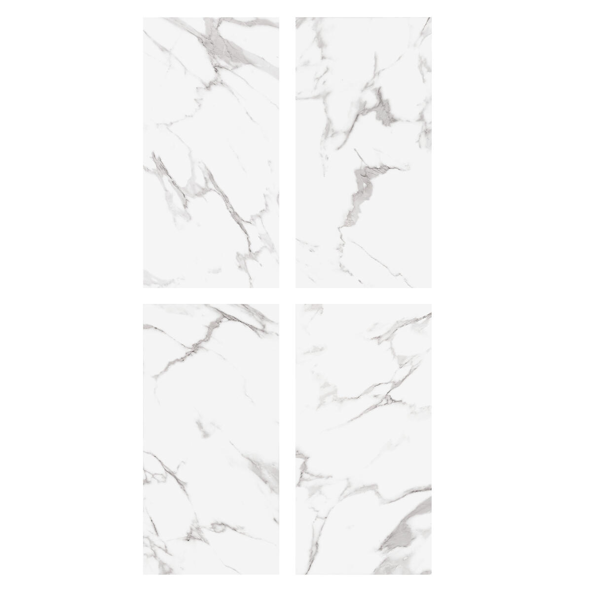 Pavimento cerâmico interior Casablanca brilhante 60x120 cm ECOCERAMIC branco - 3