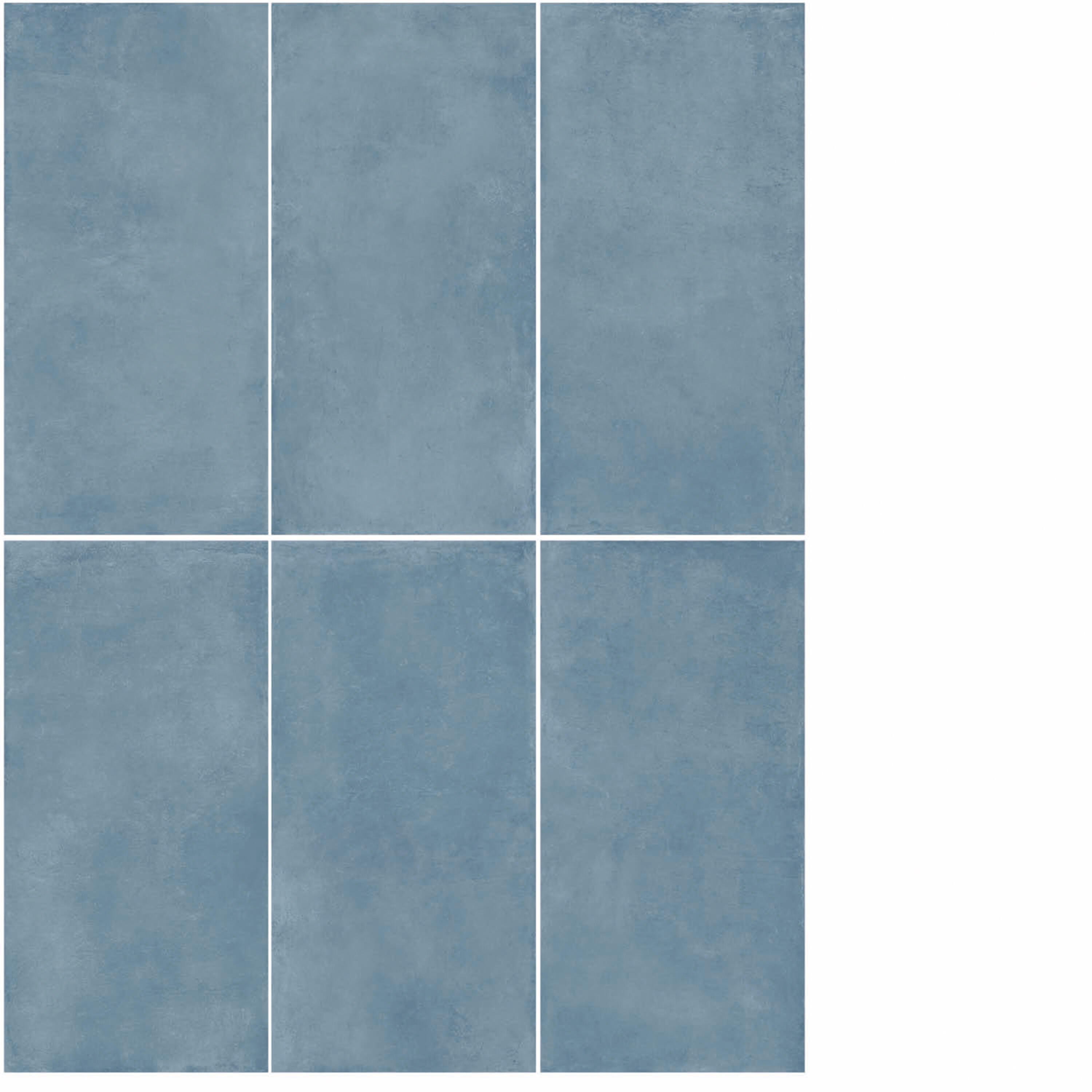 Piastrella da pavimento interno in gres porcellanato 60 x 119.8 cm rettificato smaltato blu opaco Art Color Nautical R9 traffico medio forte (pei 3/5) Sp. 9 mm 1.44 mq - 2