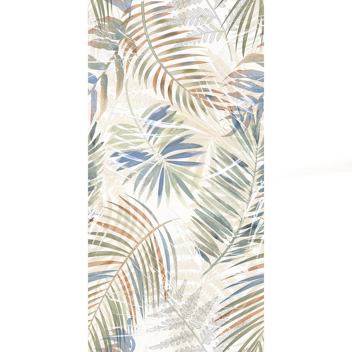 Piastrella da rivestimento interno in gres porcellanato 60 x 119.8 cm rettificato smaltato multicolore opaco Art Color Leaf Decoro Sp. 9 mm 1.44 mq - 5