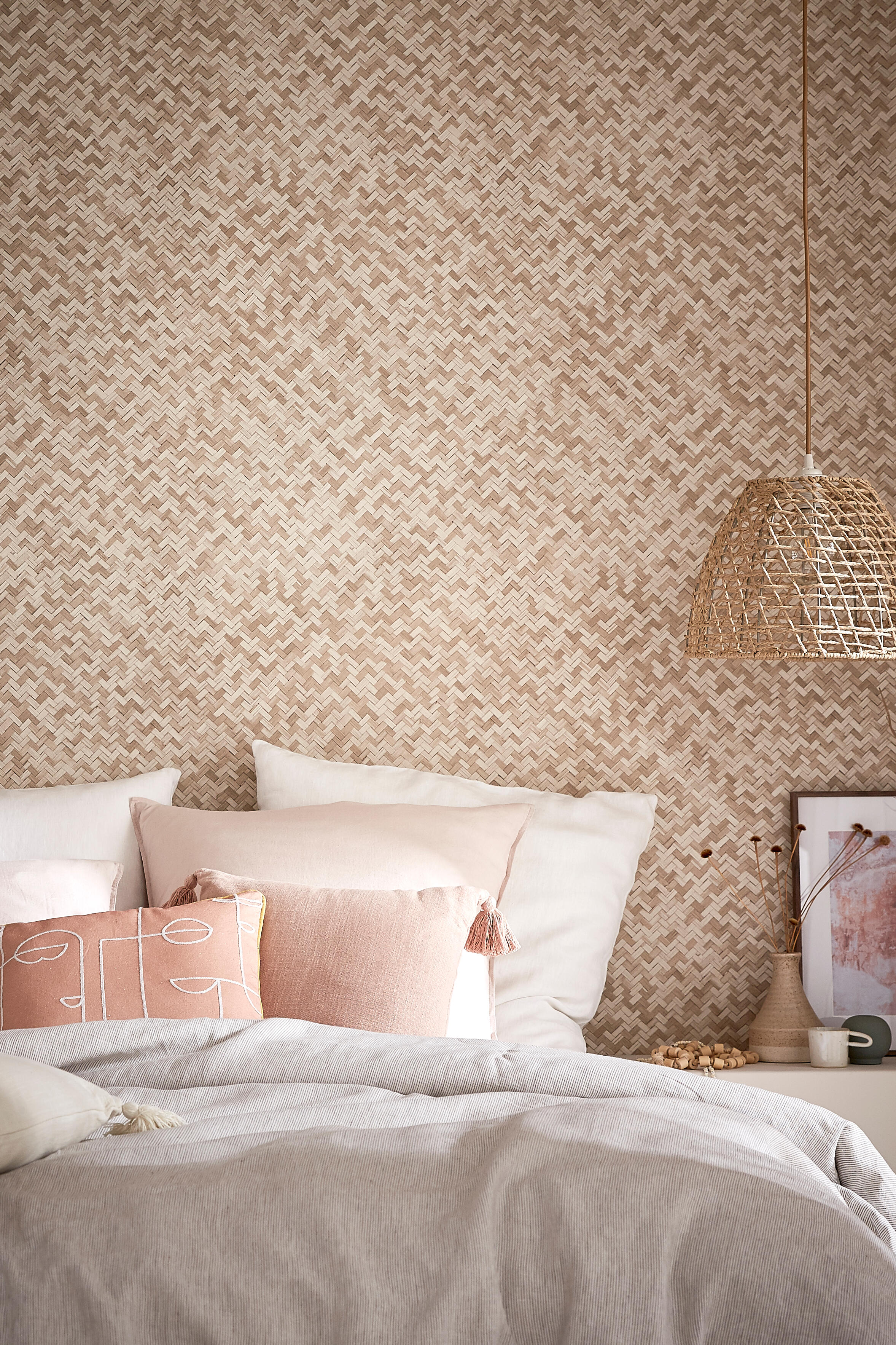 Papier peint intissé Cannage naturel - 6