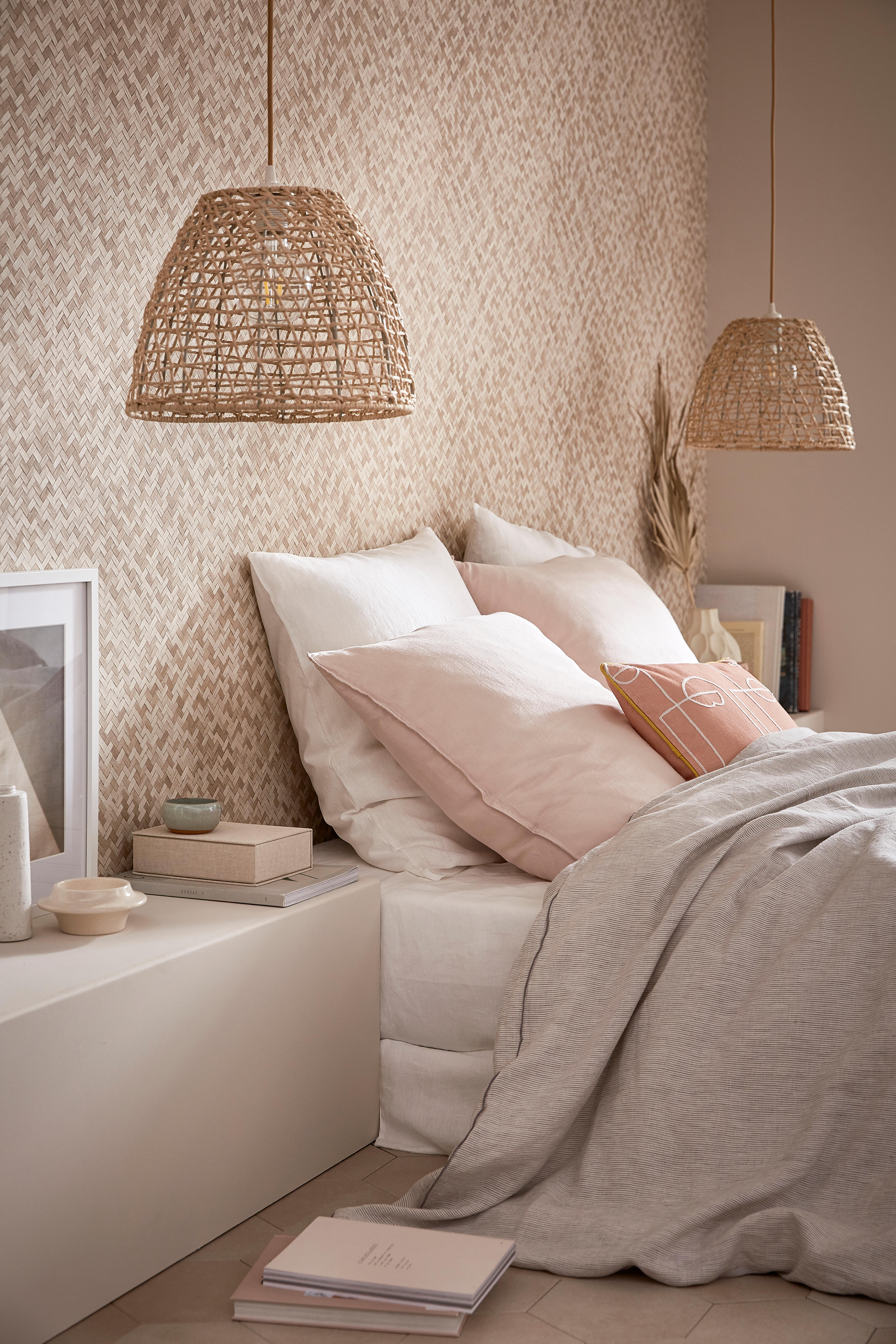 Papier peint intissé Cannage naturel - 10