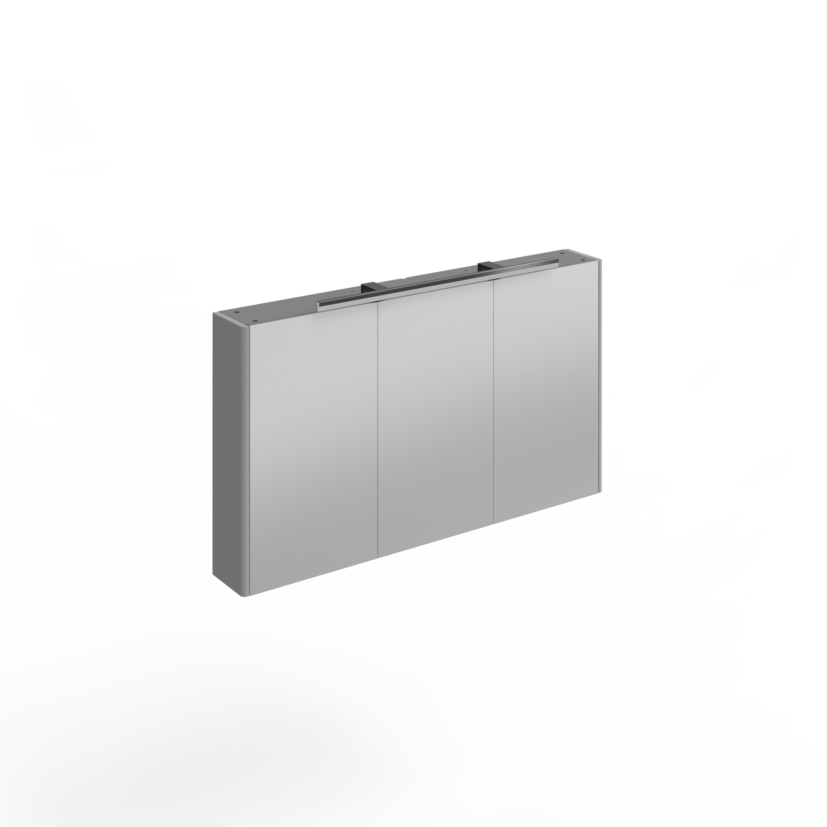 Armoire led Slow avec éclairage intégré l.120, H.72, P.20.5 cm, gris ...