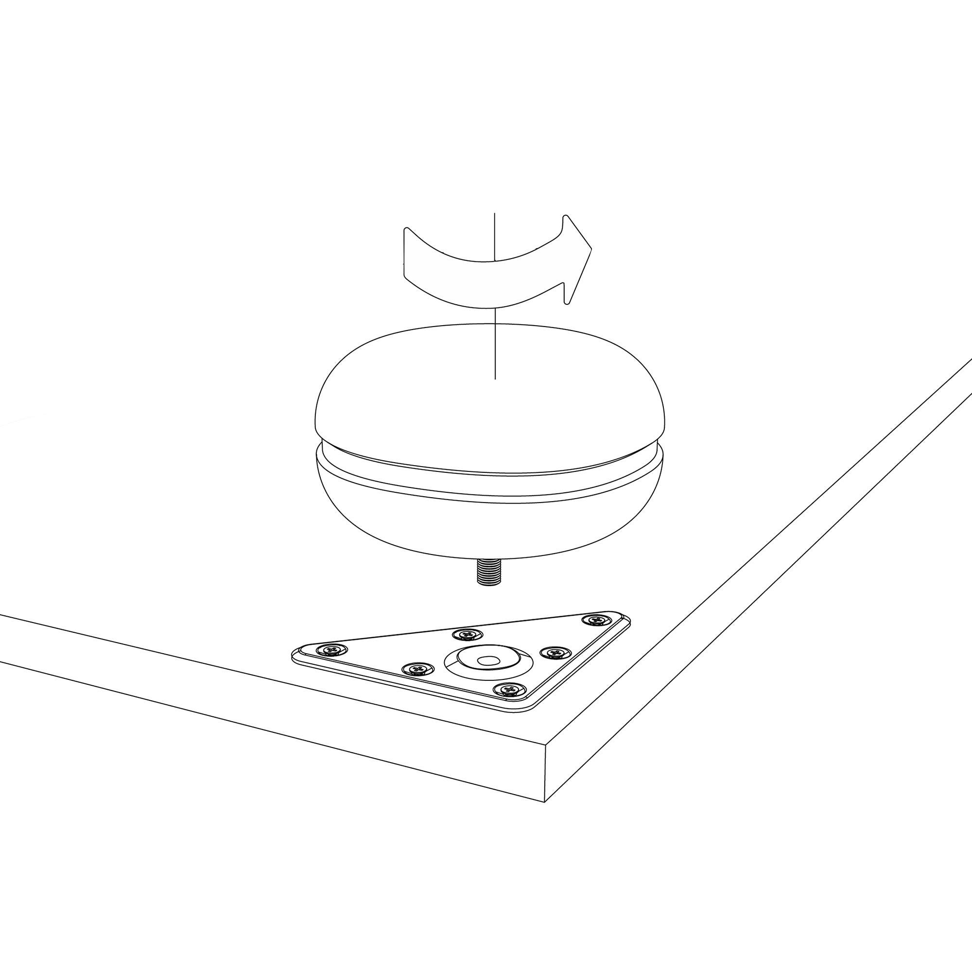 Pé Redondo Madeira Altura 50mm Diâmetro 30mm Faia Wengue - 8