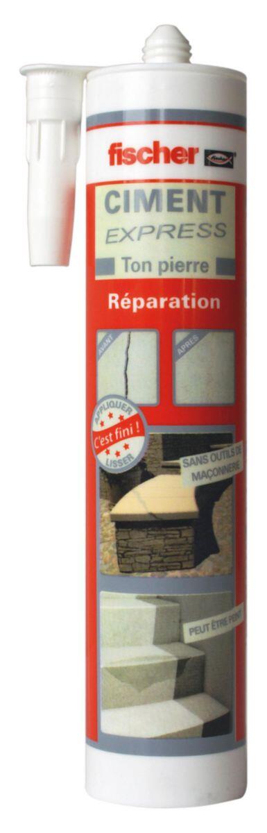Cartouche Ciment Express 310ml - Ton pierre - Fischer