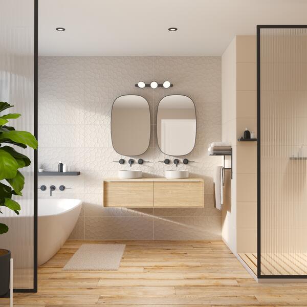 Lavabo da appoggio SENSEA tondo in ceramica bianco opaco piletta non inclusa - 5