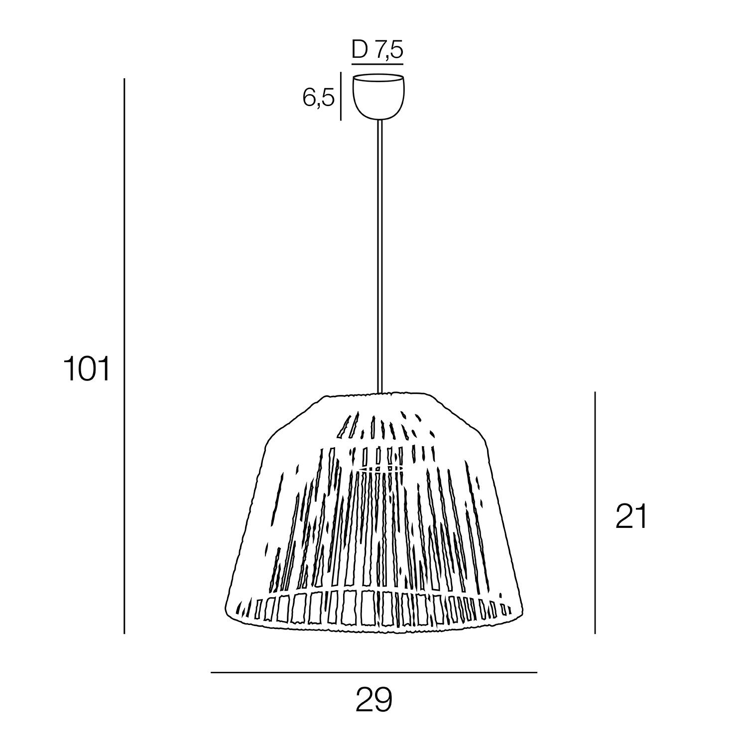 Suspension Quintana papier, beige, Diam.29 cm, E27 - 4