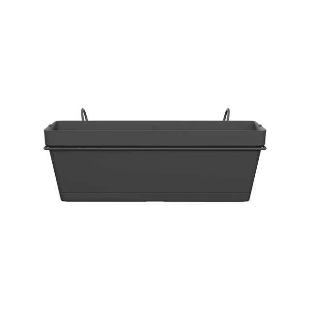 Vaso con supporto NATERIAL Tutto in uno in polipropilene antracite H 19.2 x L 50 x L 27.6 cm