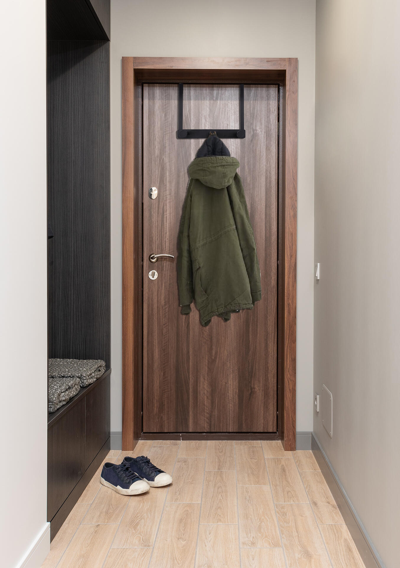 Portemanteau à suspendre noir Niels - 2