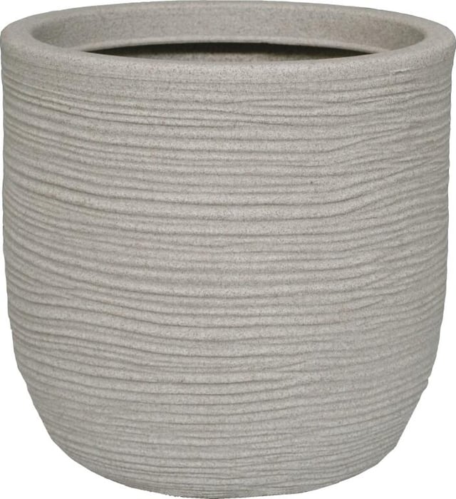 Vaso per piante e fiori SHABBY in polietilene beige H 26 cm Ø 27 cm