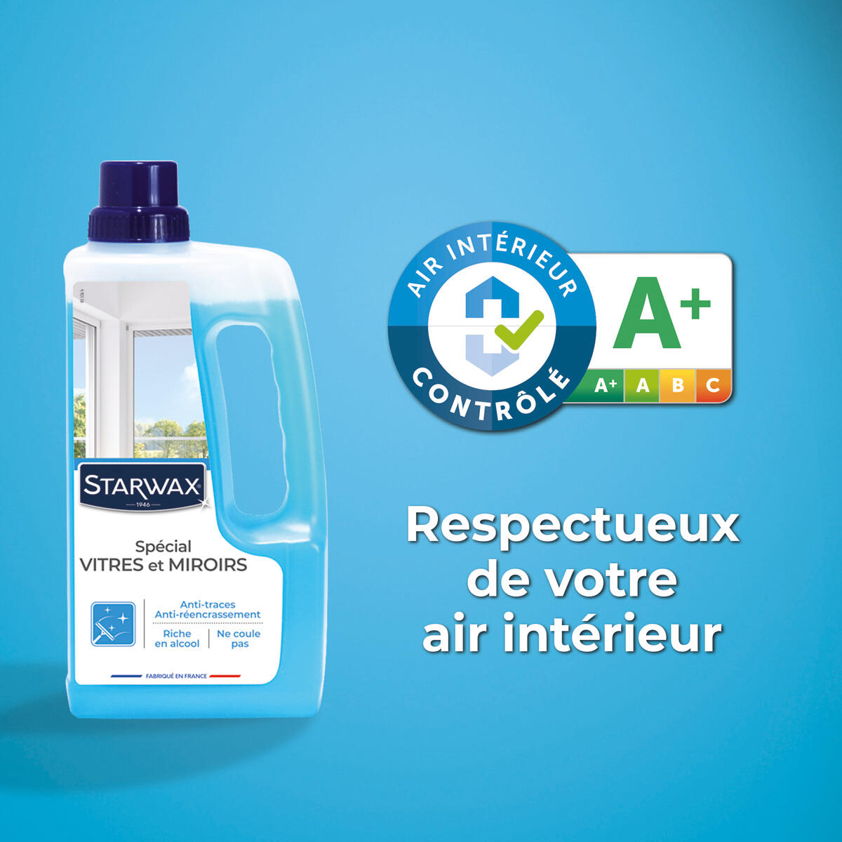 Nettoyant vitre STARWAX Anti traces, 1L - 2