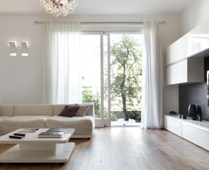 Bastone Per Tenda Doppio Regolabile 76-198cm - In Acciaio Con Staffe, Bianco - Foto 8