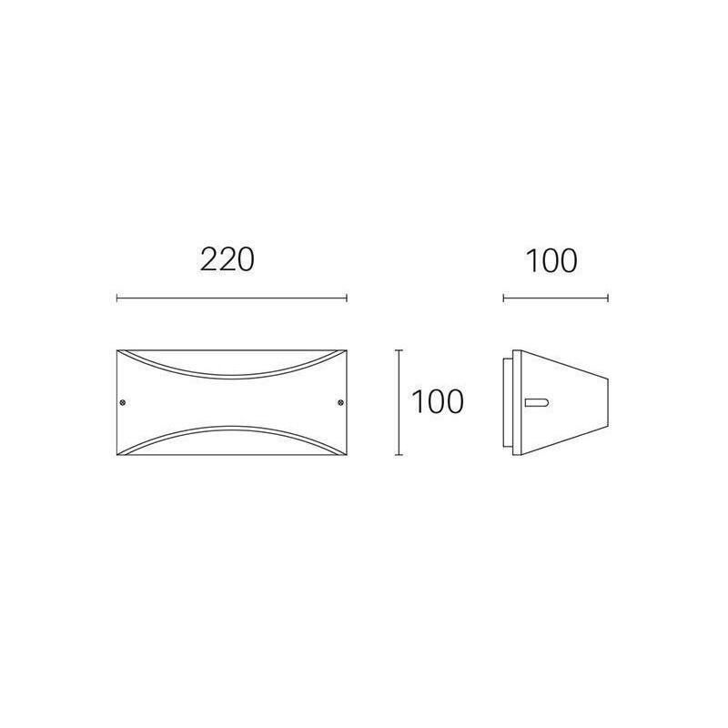 Applique LED moderno da esterno Lhasa grigio IP65, luce bianco naturale 1070 lumen, SOVIL - 3