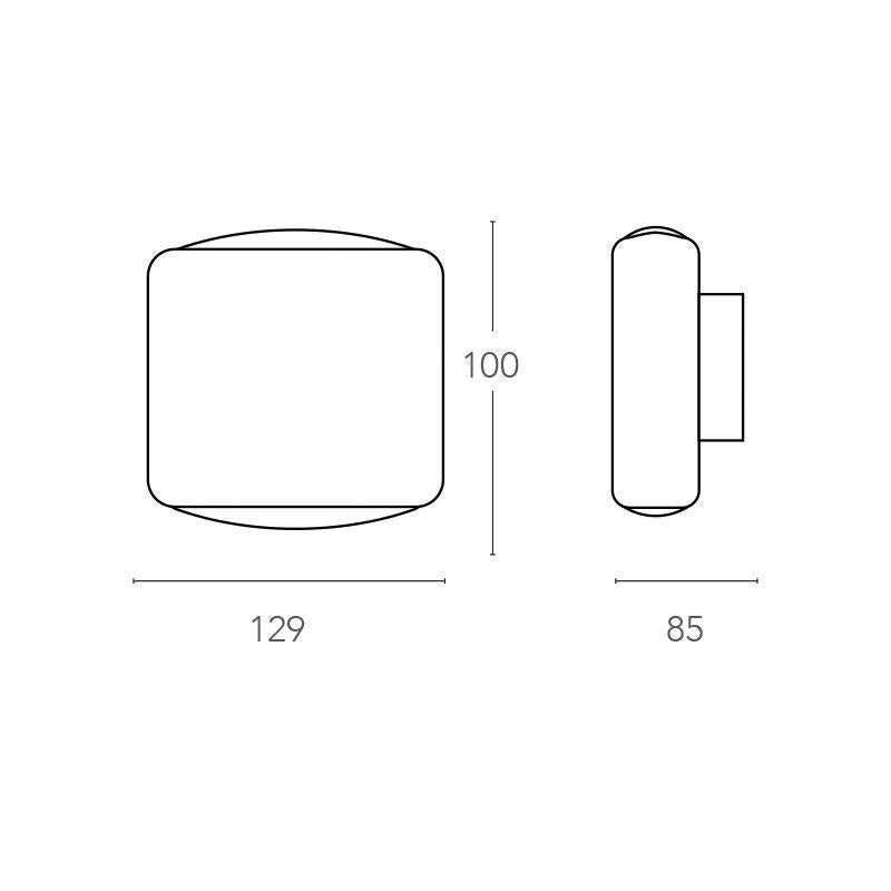 Applique LED moderno da esterno Boxter doppia luce grigio IP44, luce bianco naturale 700 lumen, INTEC - 5