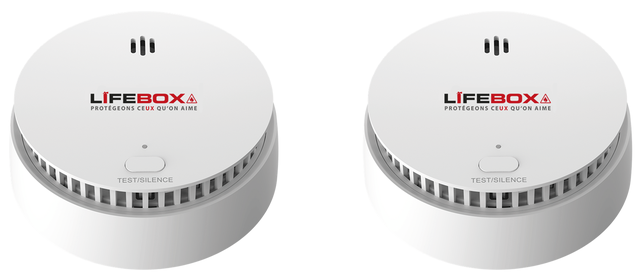 Détecteur de fumée, LIFEBOX, autonomie 5 ans