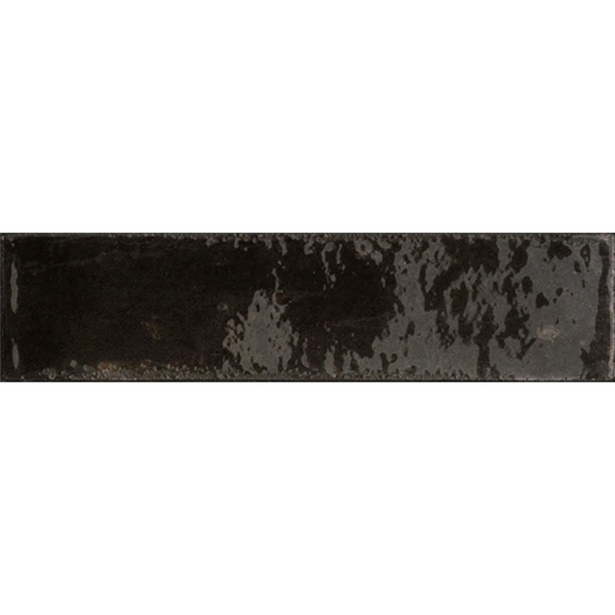 Carrelage mur intérieur effet zellige noir Pablo l.6 x L.24 cm x Ep.10 mm - 6