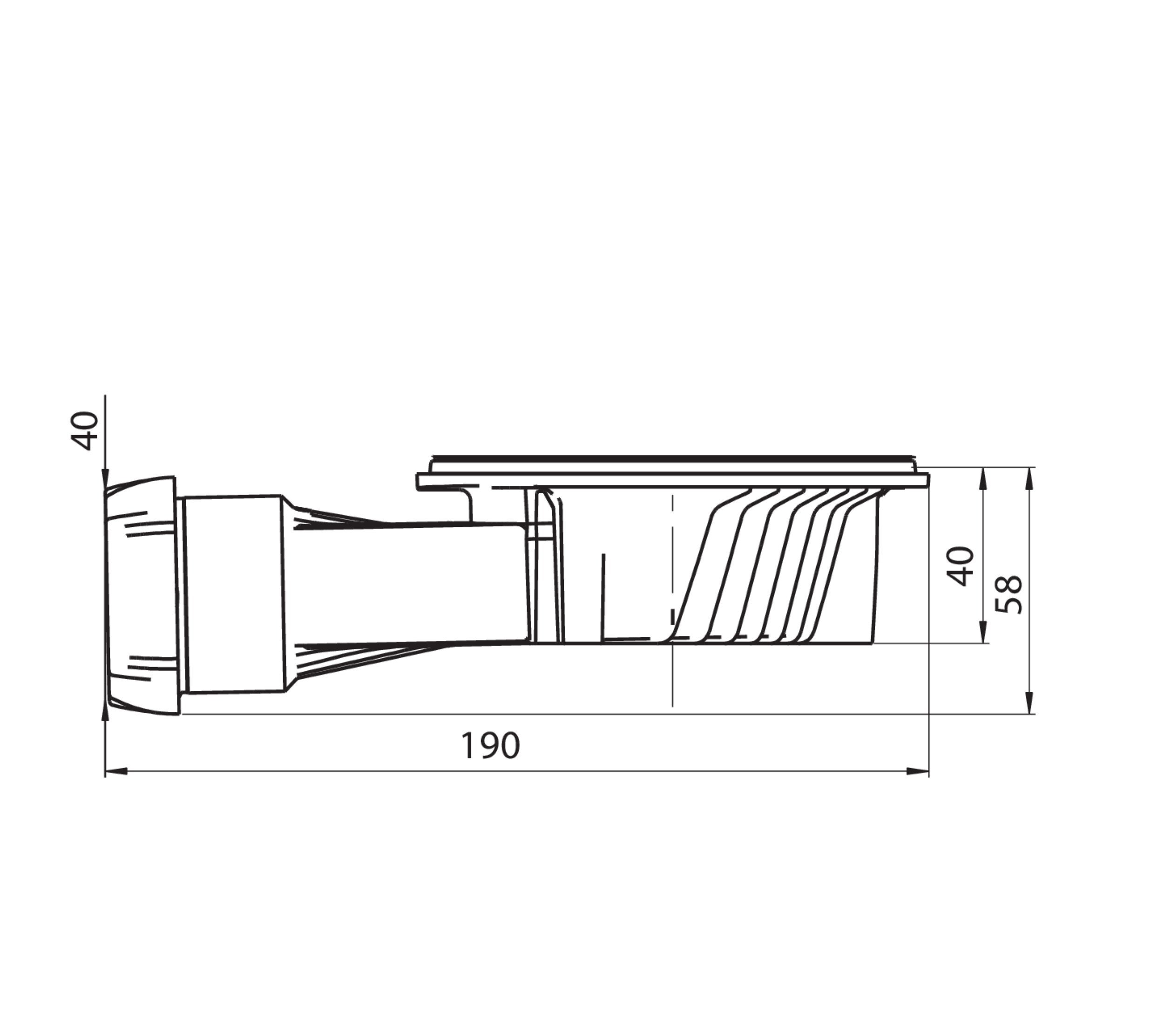 Bonde pour bac de douche, gris, Diam..90 mm, WIRQUIN - 2