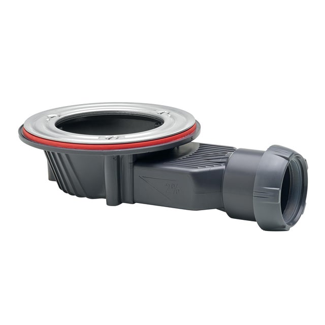 Bonde pour bac de douche, gris, Diam..90 mm, WIRQUIN