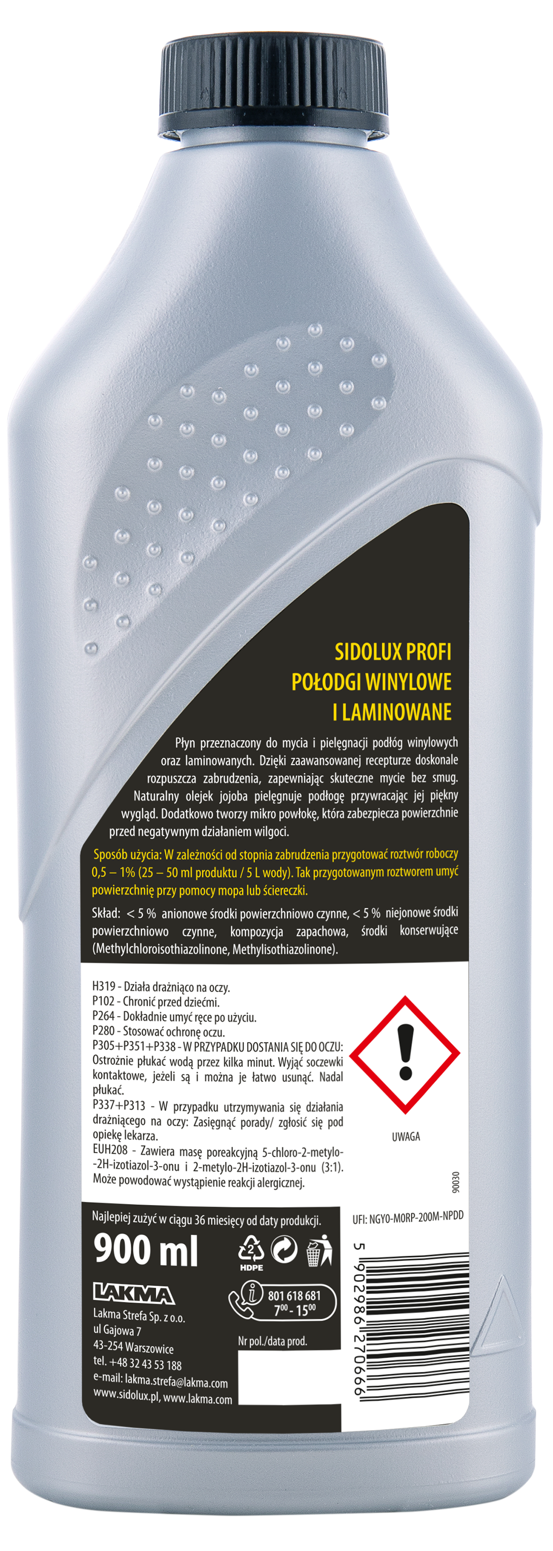 Środek do czyszczenia podłóg laminowanych 0.9 l Sidolux Profi - 2