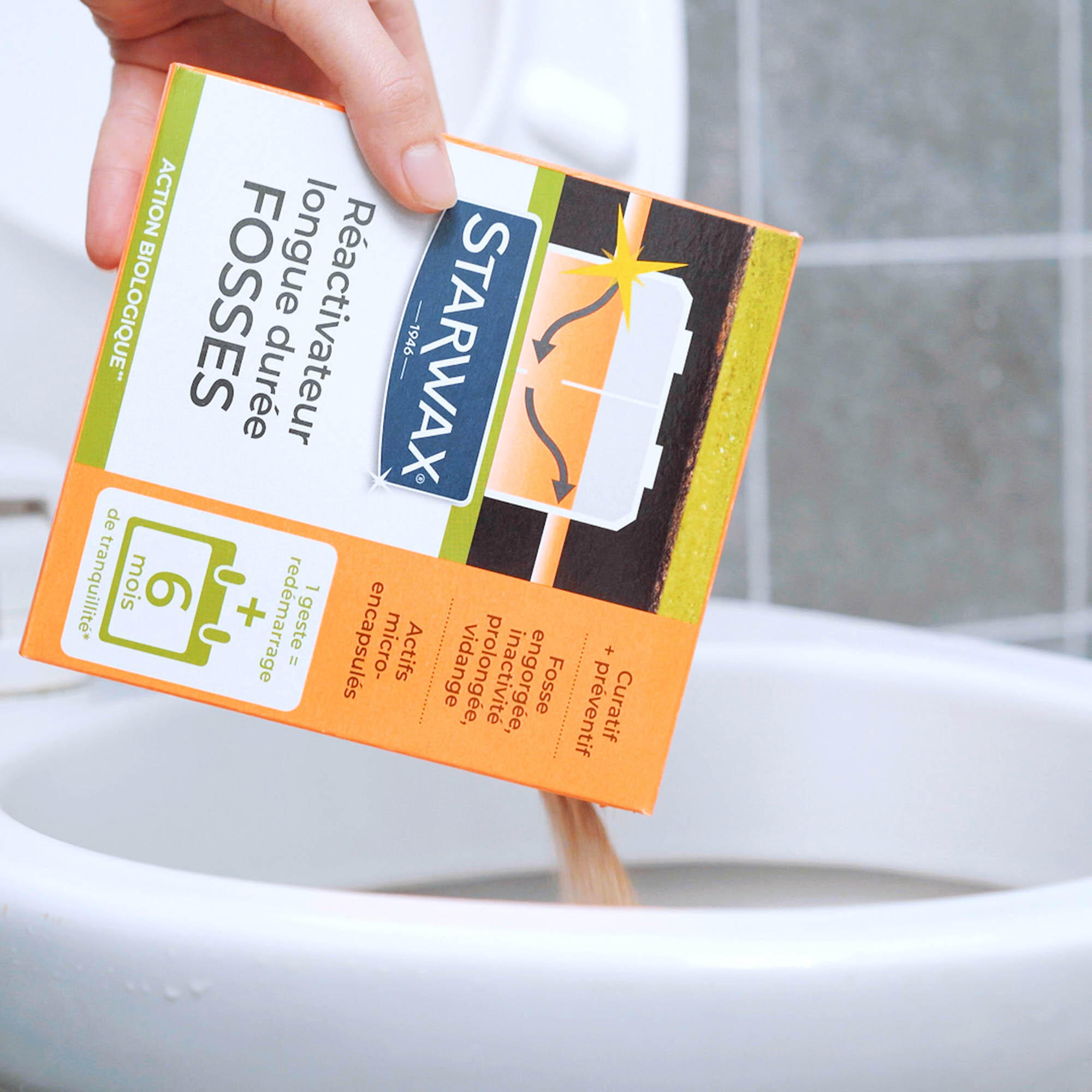 Ré activateur fosse septique longue durée STARWAX, 0,5KG - 4