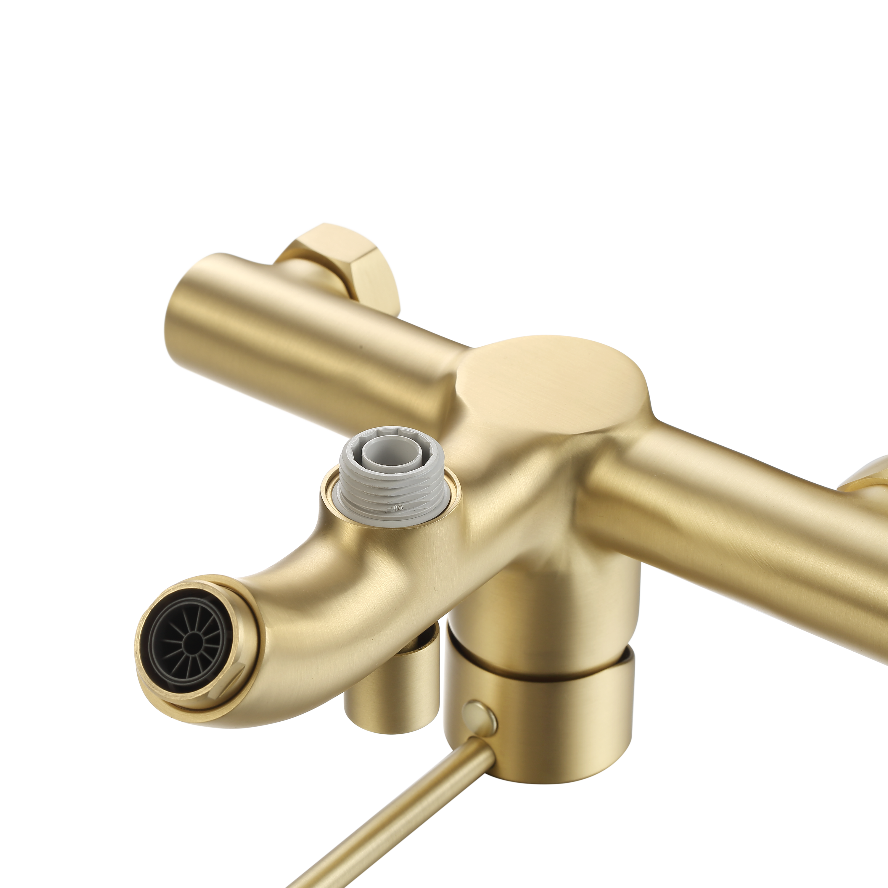 Grifo de bañera monomando SENSEA Mia oro mate Latón - 5