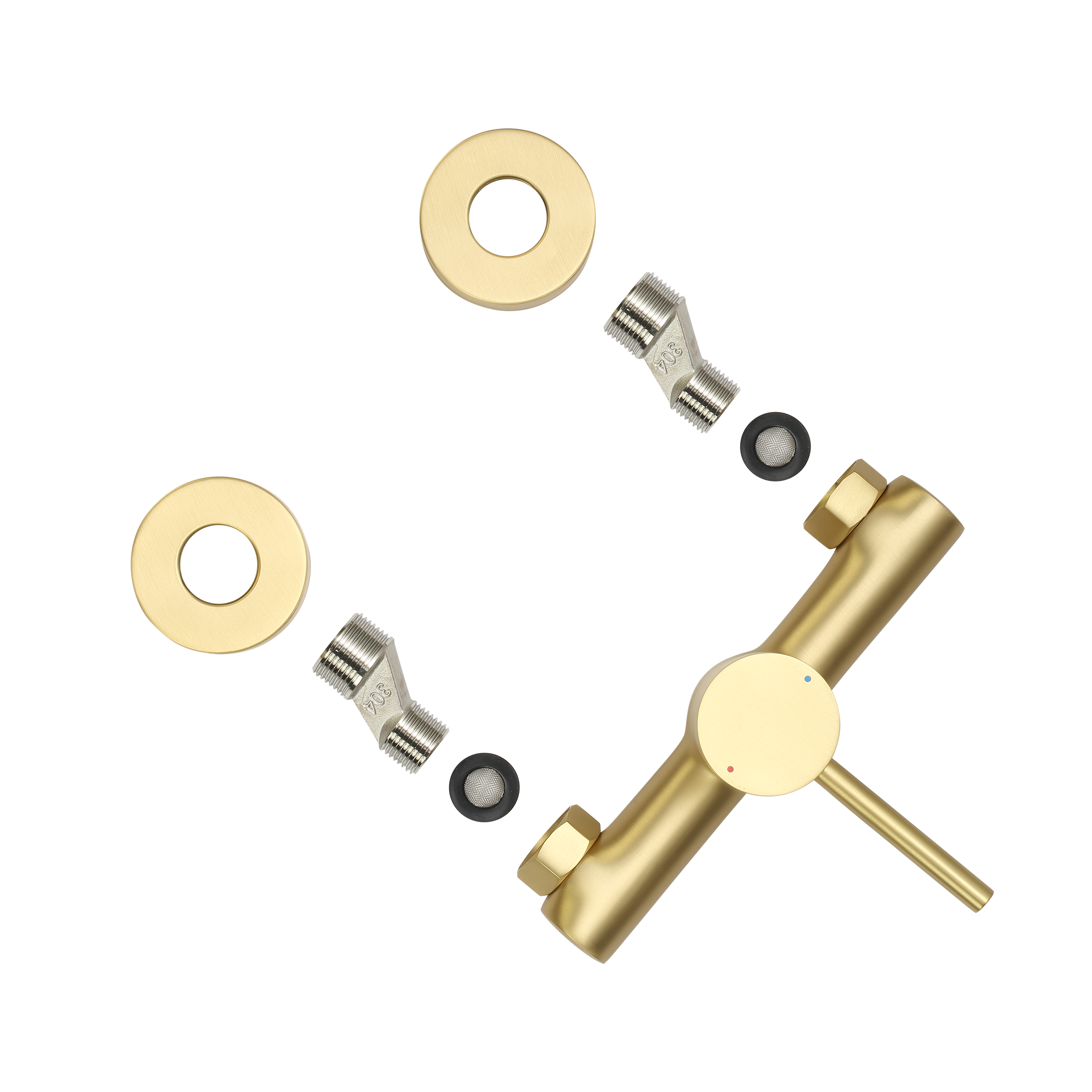 Torneira de duche dourado 21x13,9x10,5 cm Sensea Mia - 9