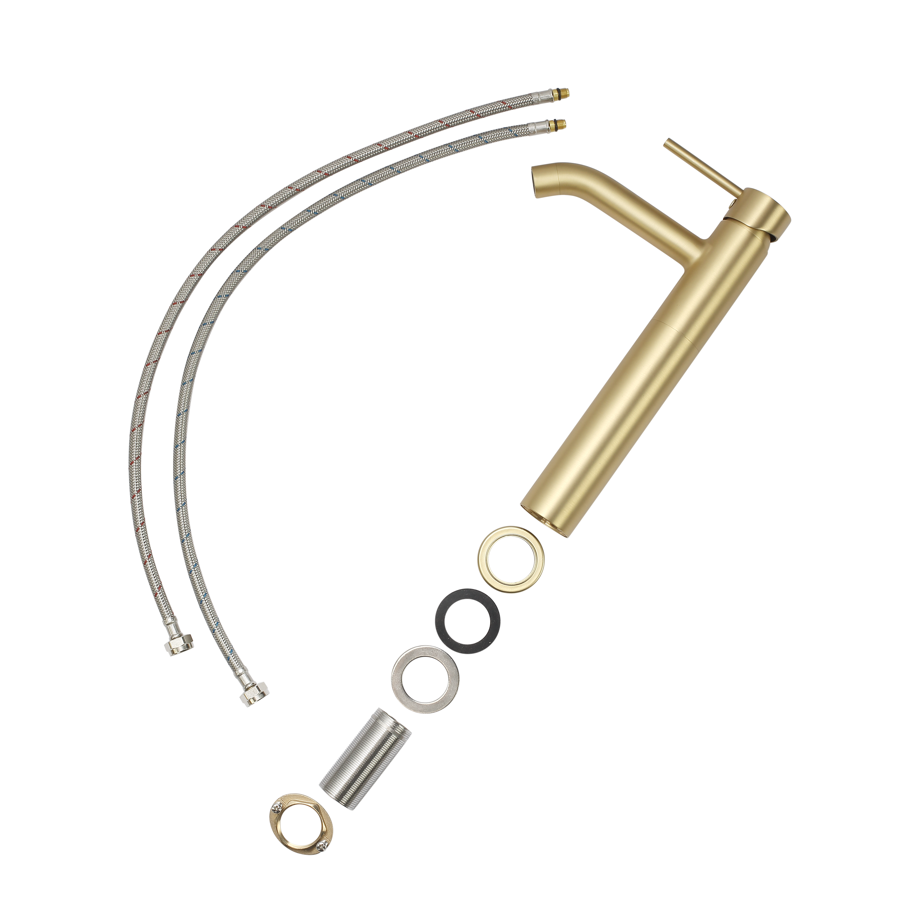 Mitigeur de lavabo or brossé XL, Mia, SENSEA - 7