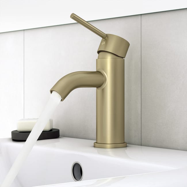 Grifo lavabo SENSEA Mia oro Leroy Merlin