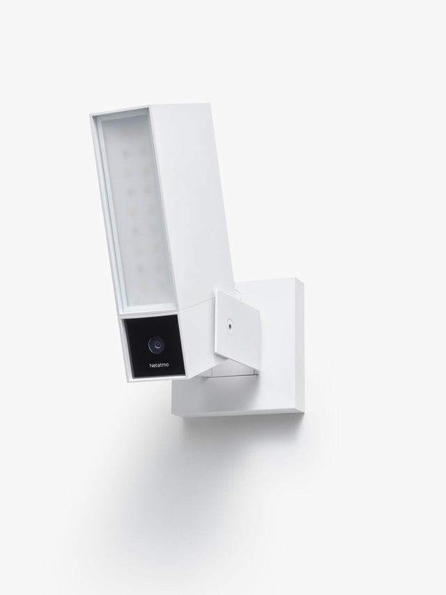 Caméra extérieure filaire avec sirène, blanc, Netatmo